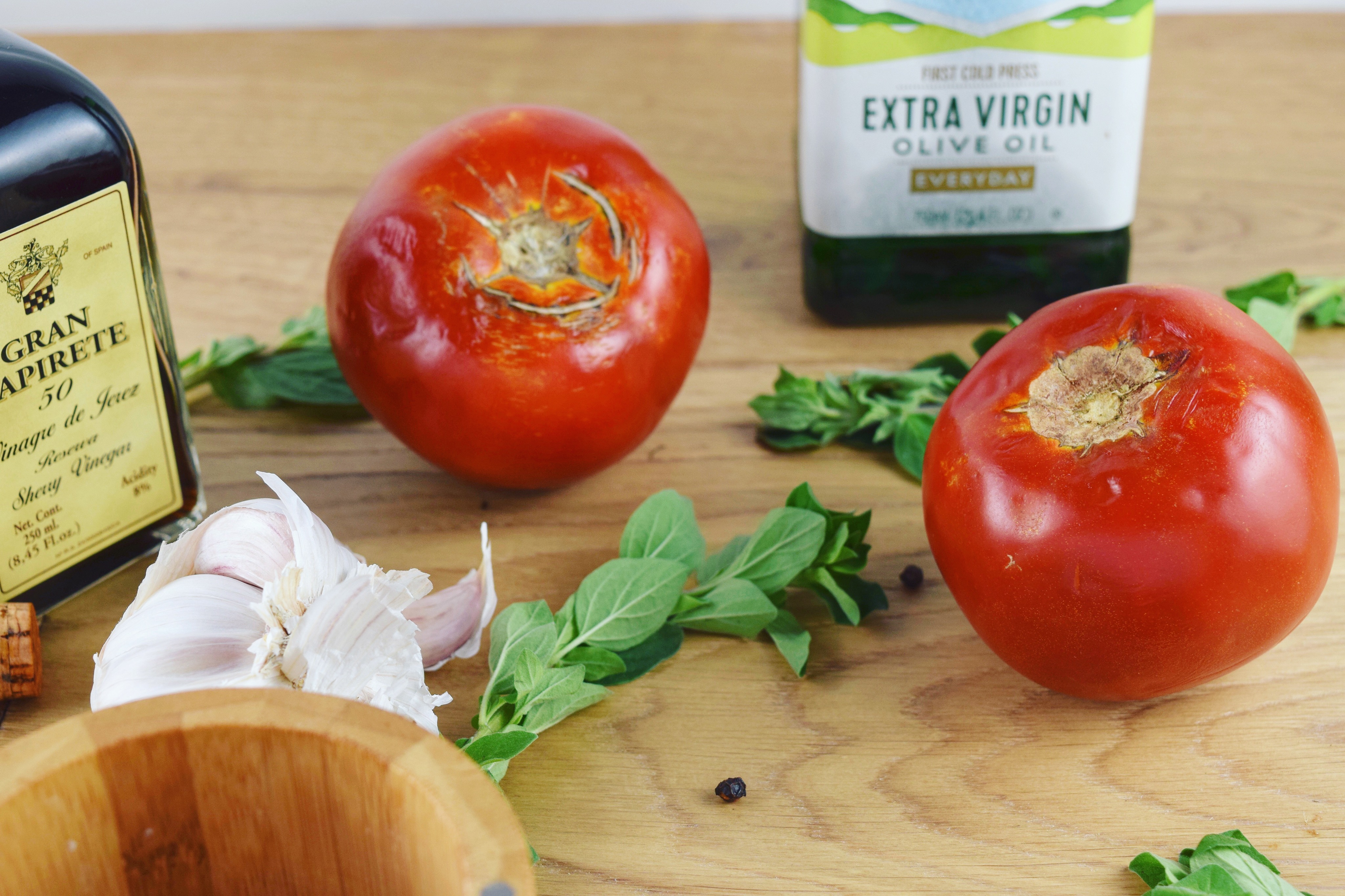 Tomato Vinaigrette Components - Good Health Gourmet