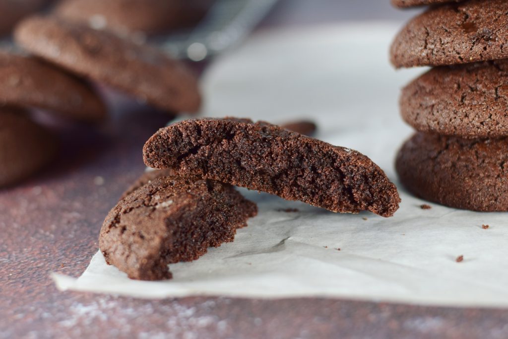 Salted Double Chocolate Spice Cookie Interior