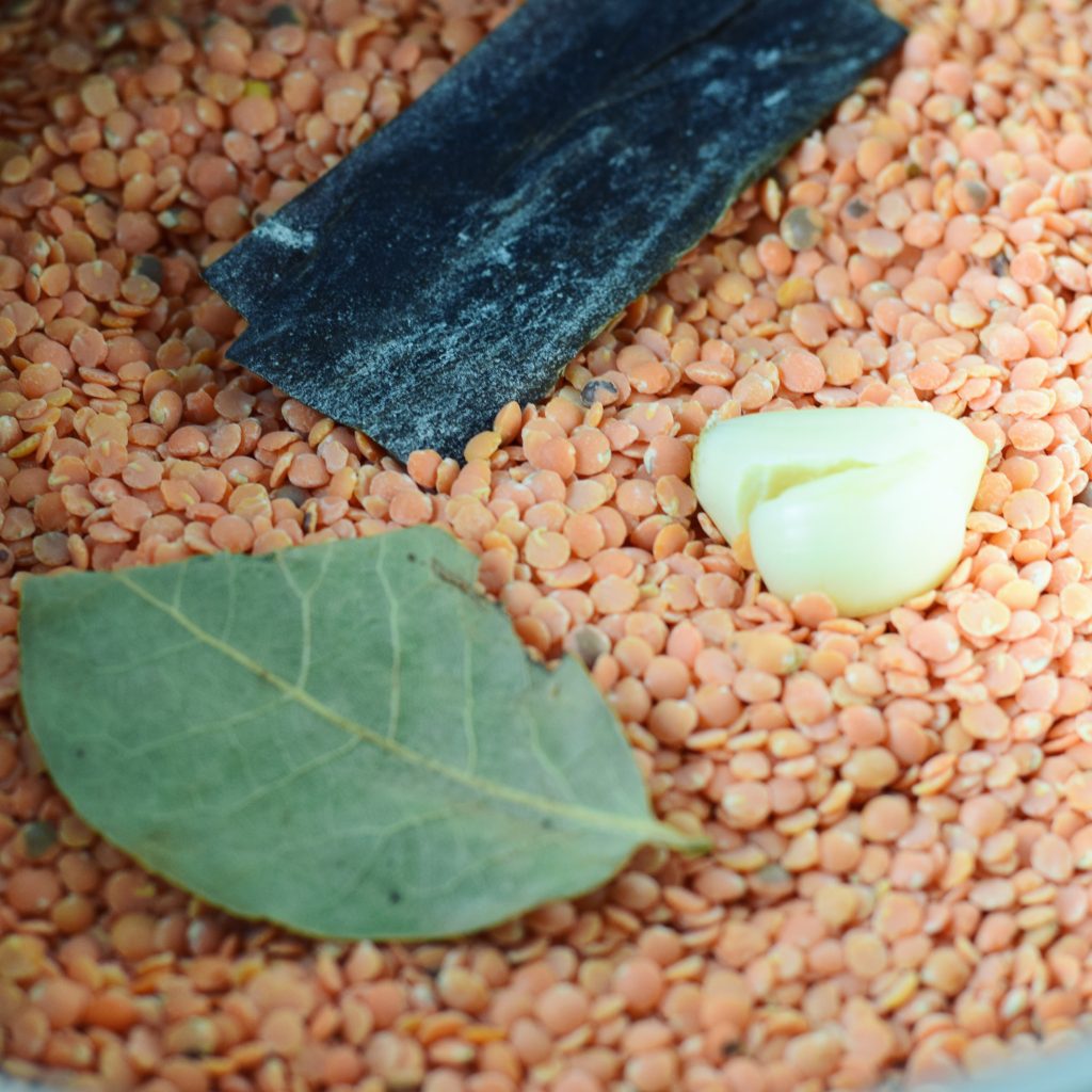 Dried Red Lentils with Aromatics