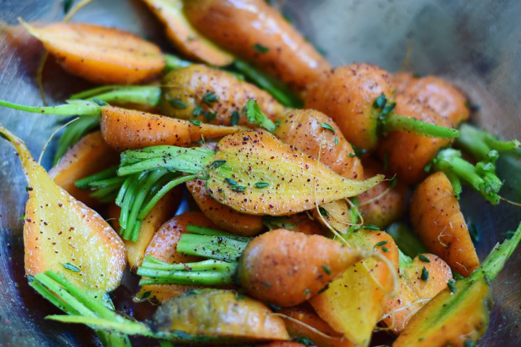 Persian Spiced Thumbelina Carrots Uncooked