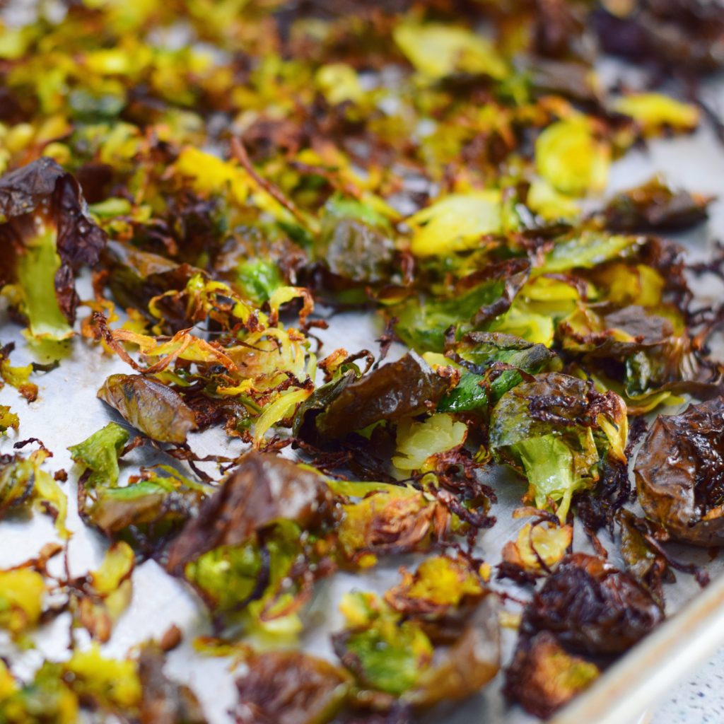 Crispy Shaved Brussels Sprouts