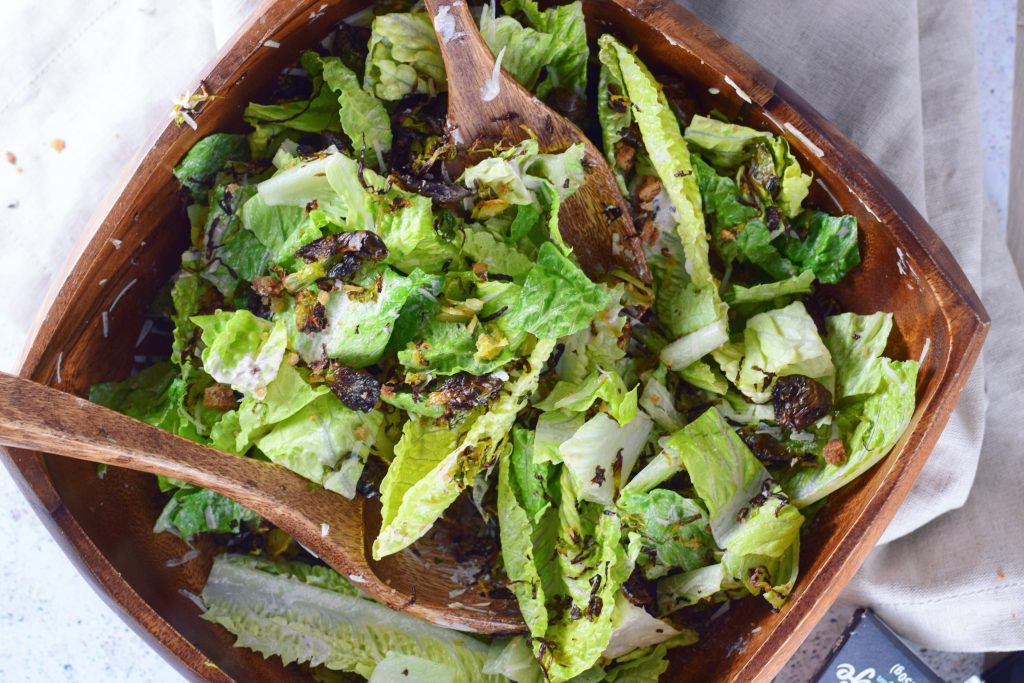 Vegan Brussel Sprout Caesar Salad 14