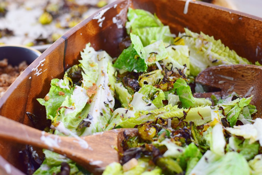 Vegan Brussel Sprout Caesar Salad 7